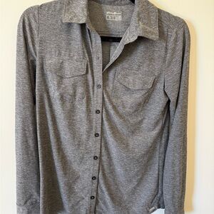 Eddie Bauer Women’s Charcoal Button Down Shirt